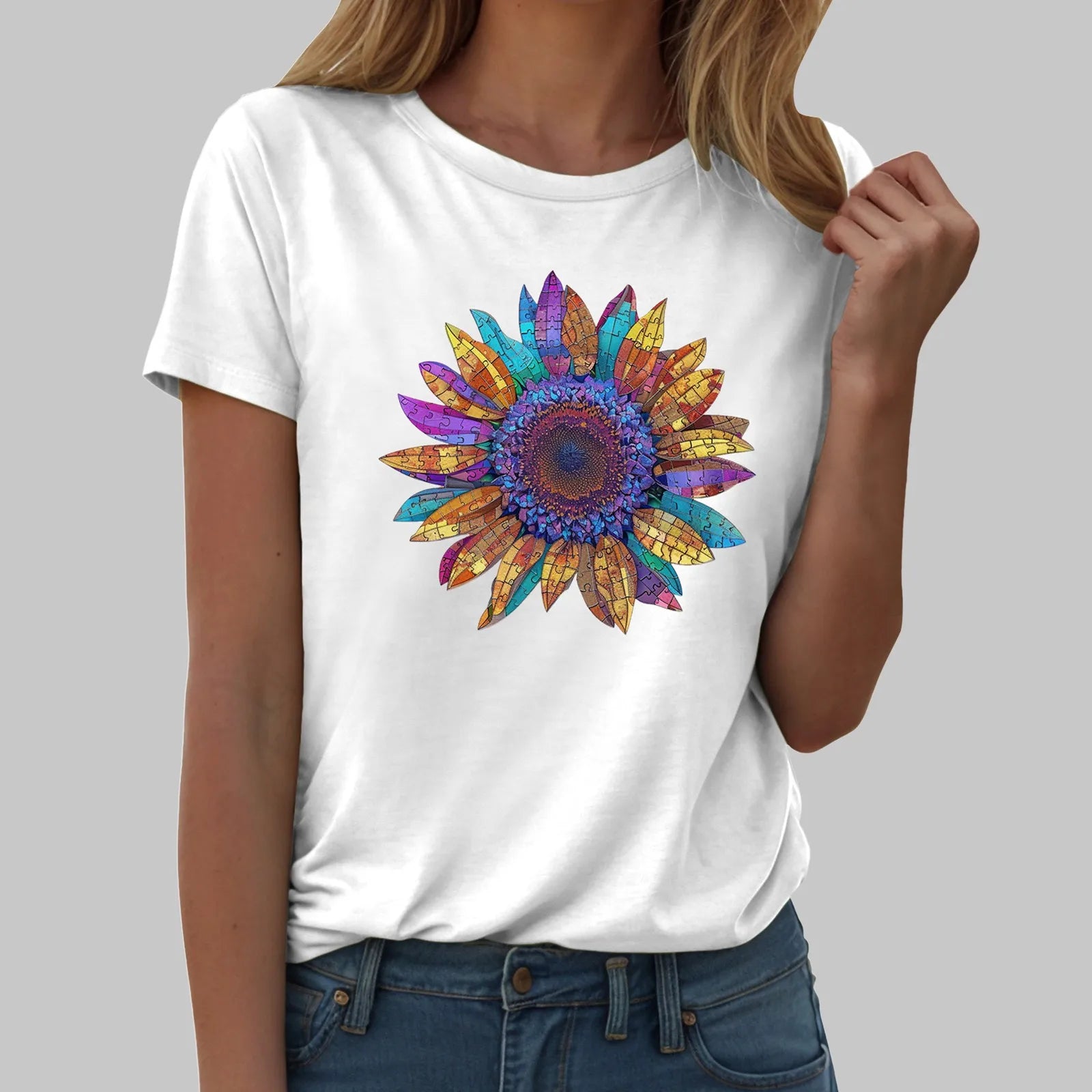 Sunflower Graphic T-Shirt for Women