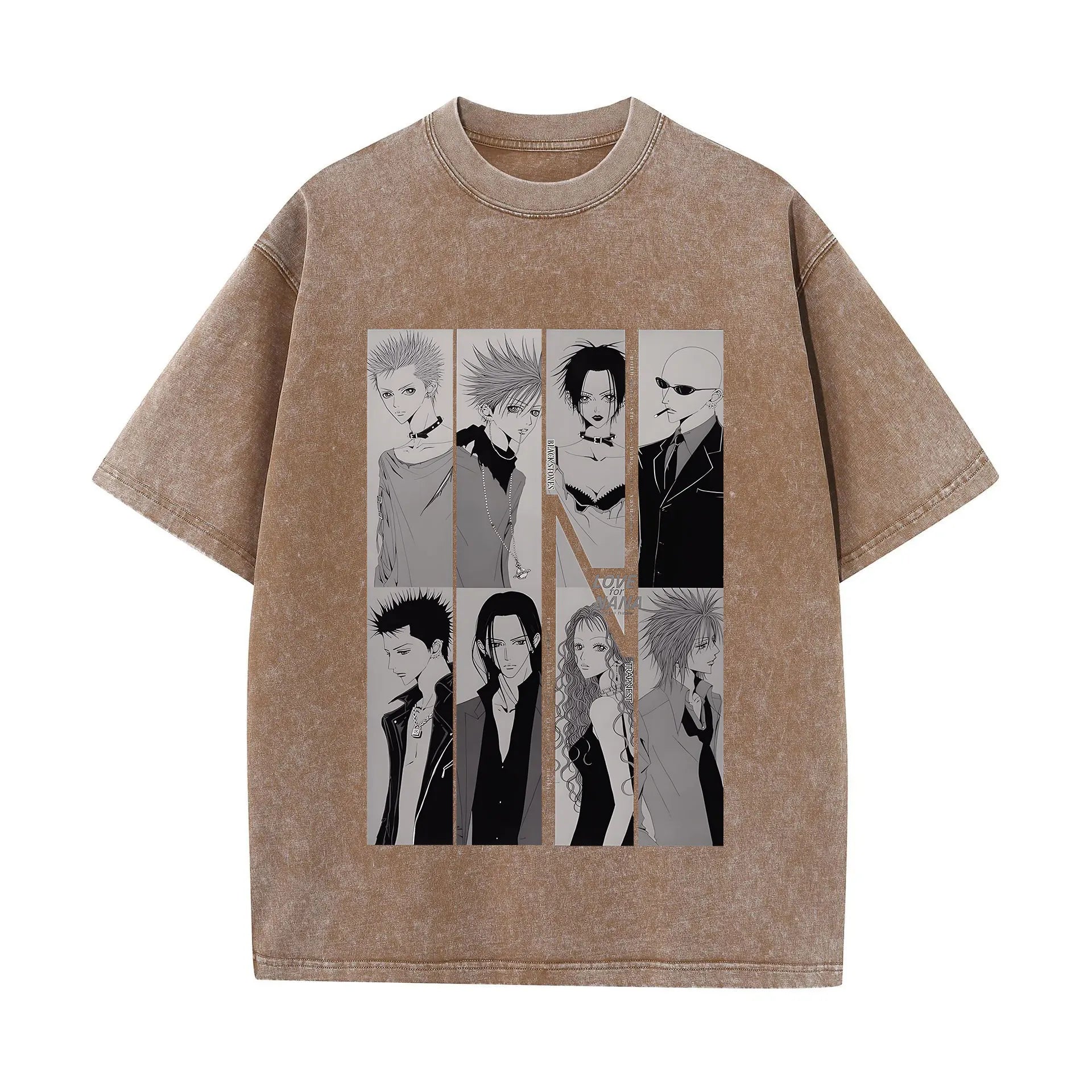 Japanese Anime Nana Osaki Vintage Washed Graphic T-Shirt