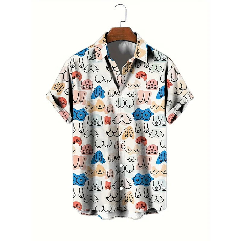 Men’s Cool Hentai Graphic Shirt – Short Sleeve