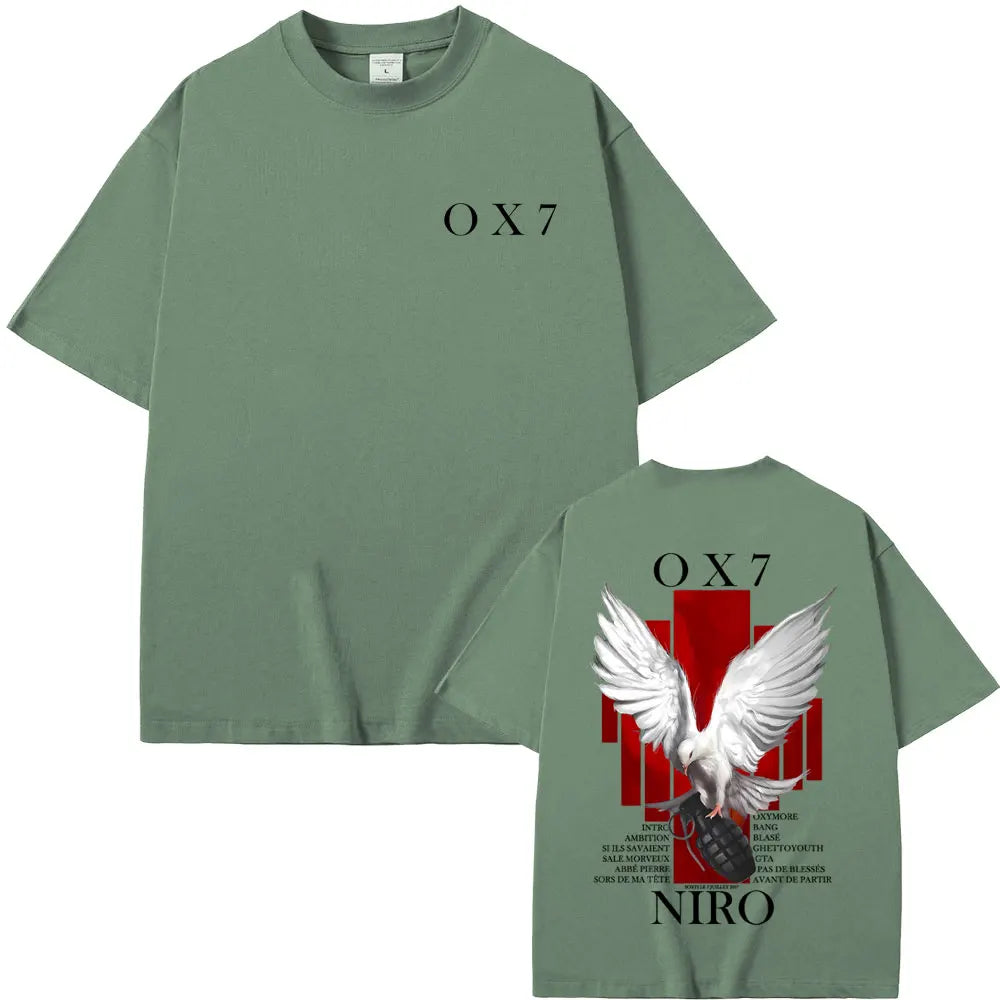 Rapper Niro OX7 Album Graphic T-Shirt | Vintage Hip Hop Streetwear Tee