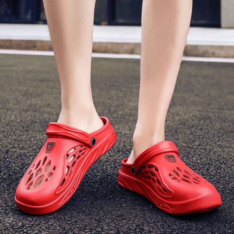 Unisex Quick-Dry Beach Sandals - Lightweight Hollow Slippers for Summer Comfort