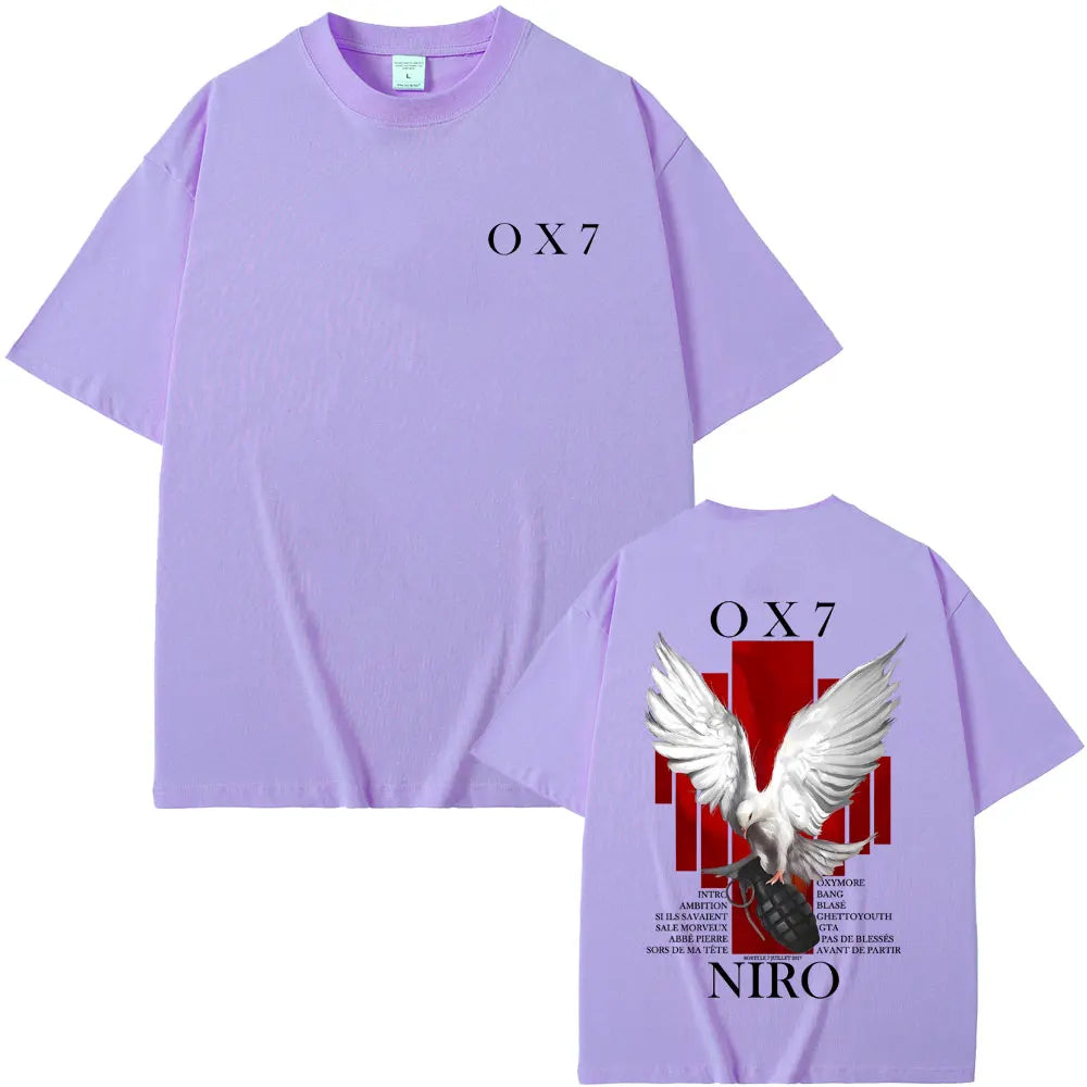 Rapper Niro OX7 Album Graphic T-Shirt | Vintage Hip Hop Streetwear Tee