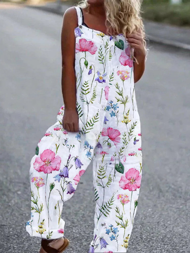 Elegant Vintage Floral Print Women&