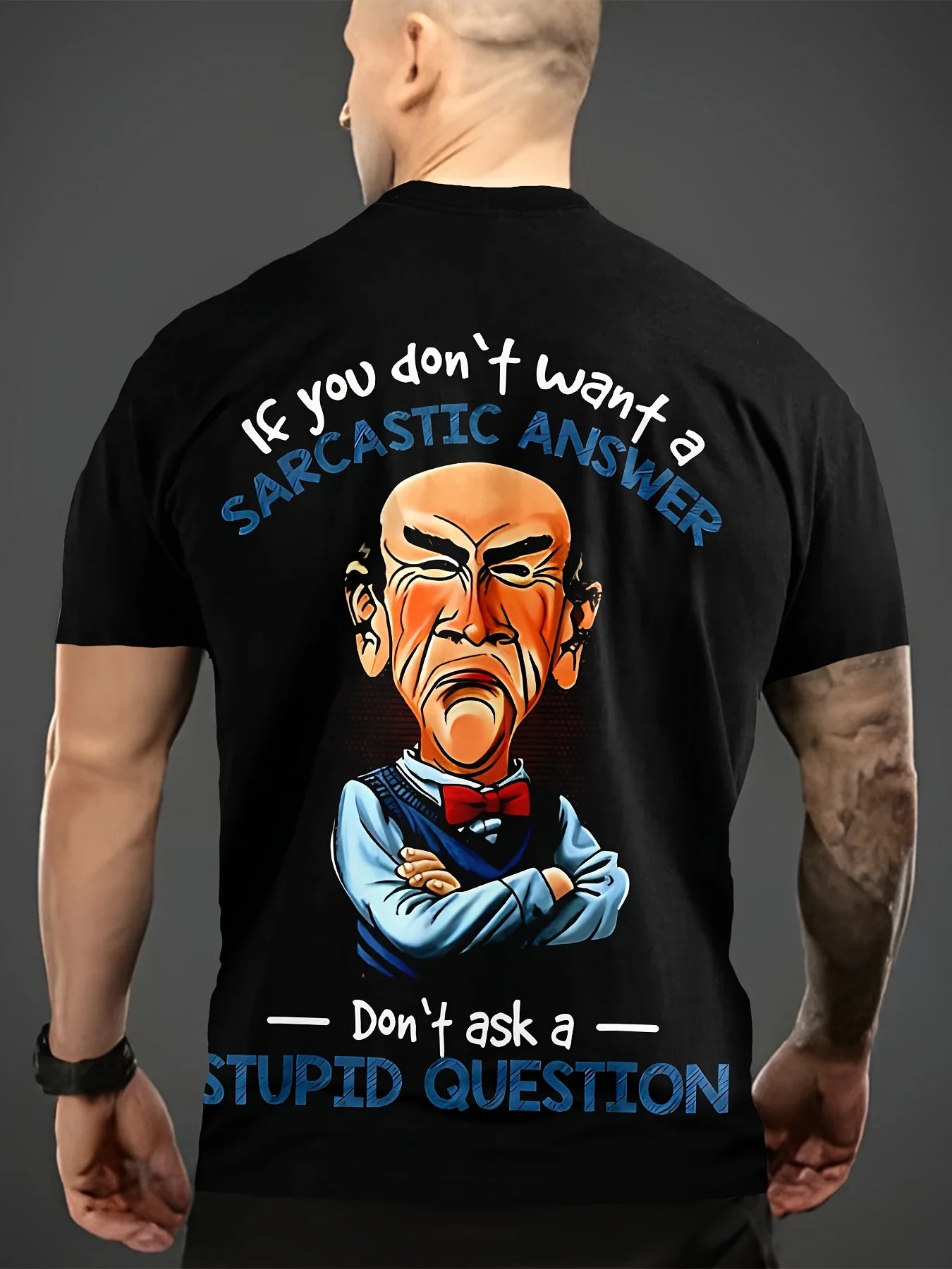 Men’s Novelty Print T-Shirt – Casual Short Sleeve Summer Tee