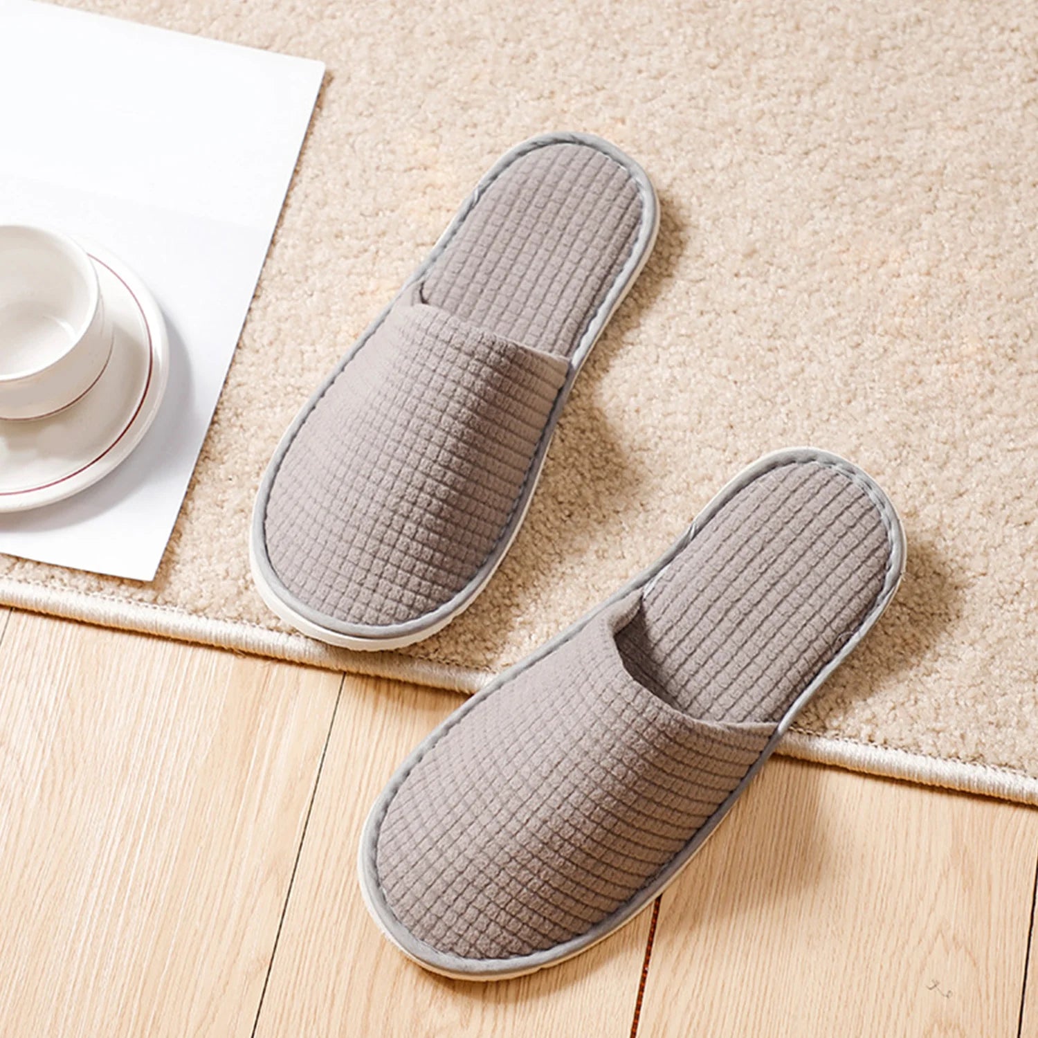 1 Pair Unisex Disposable Slippers