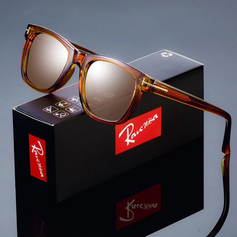 Fashion Square Polarized Sunglasses for Men – Luxury Designer UV400 Eyewear