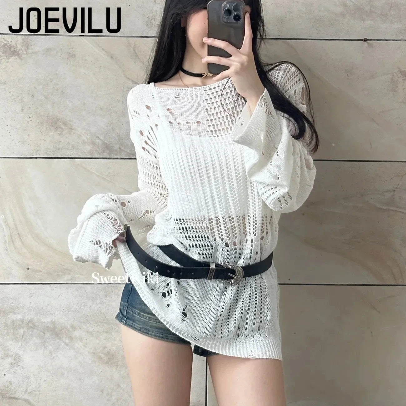 Women’s Summer Loose Long Sleeve Korean Sweater Top