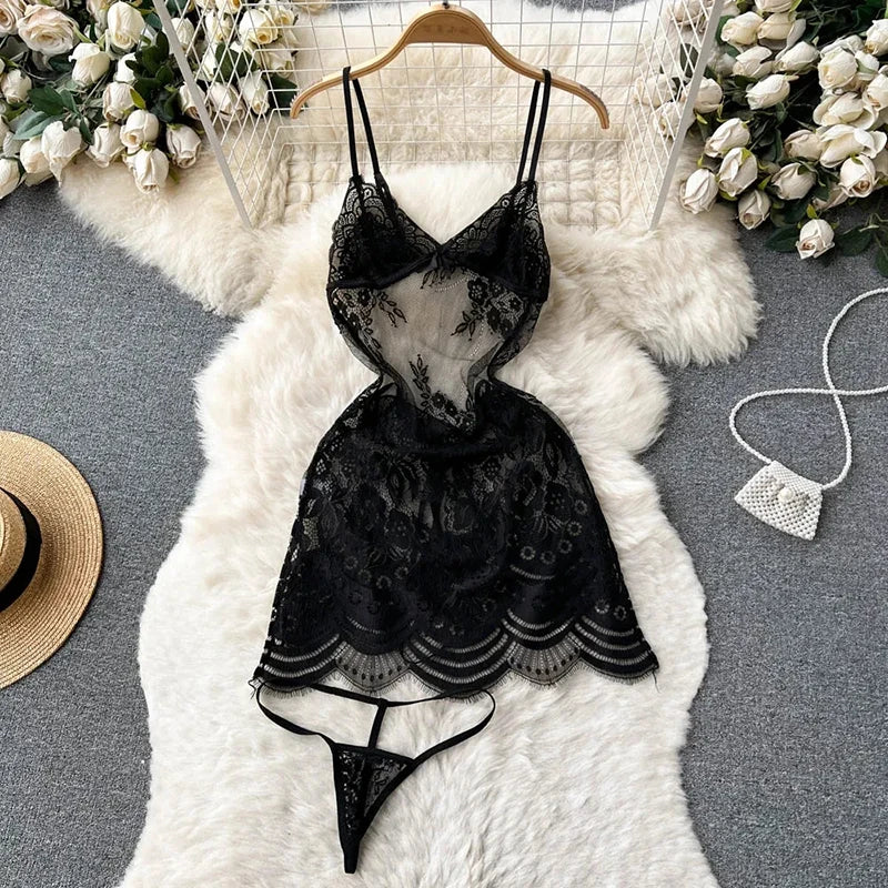 Bunny Girl Wrapped Chest Playsuit Sexy Slim Fit Lingerie