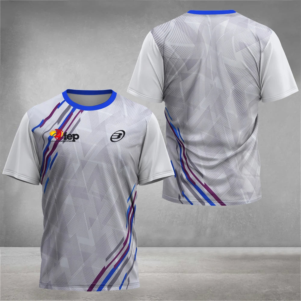 Men’s Padel Quick-Dry Sports T-Shirt | Breathable Summer Fitness Tee