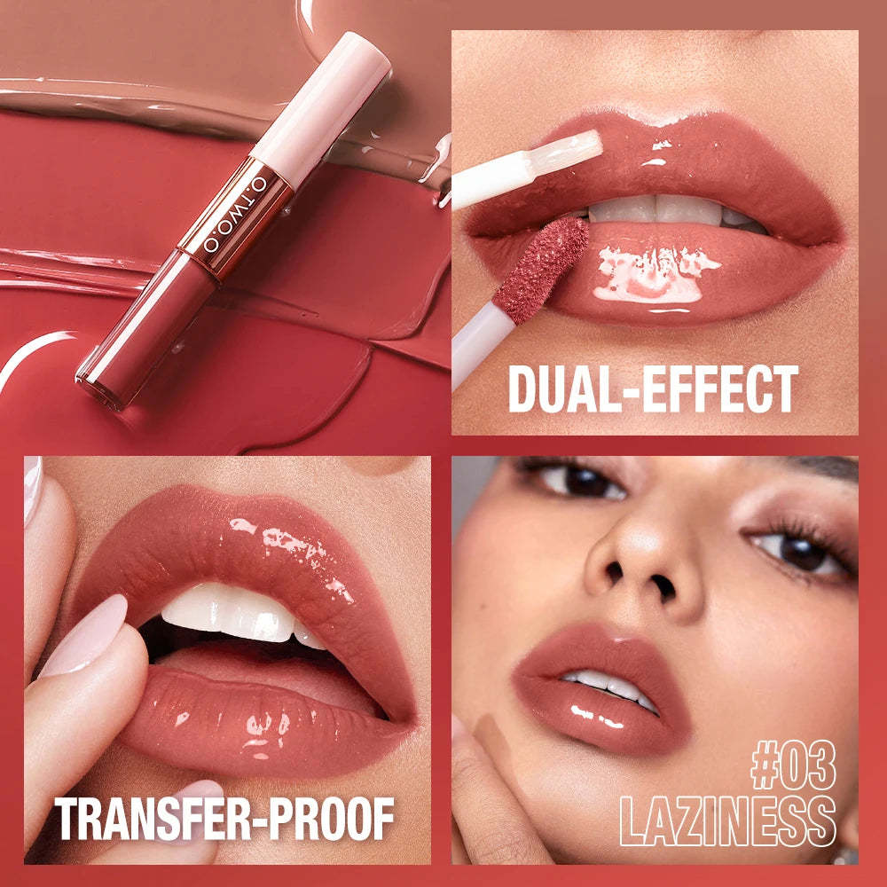 Double Head Matte Lipstick & Lip Gloss