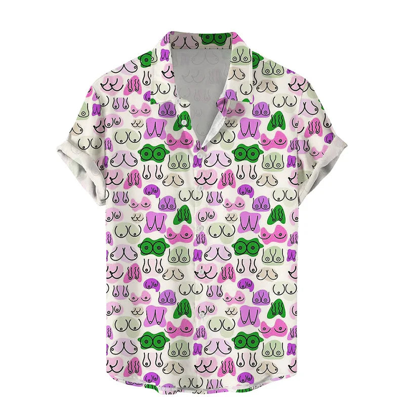 Men’s Cool Hentai Graphic Shirt – Short Sleeve