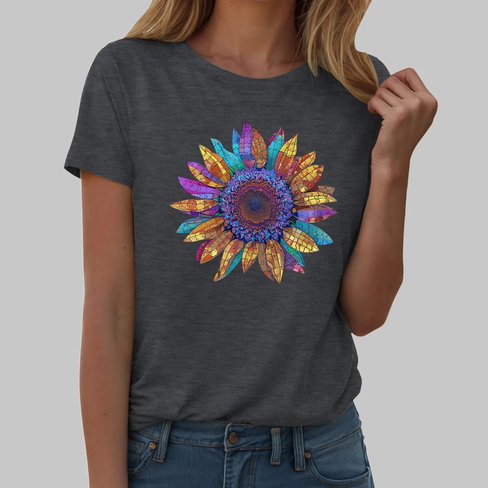Sunflower Graphic T-Shirt for Women
