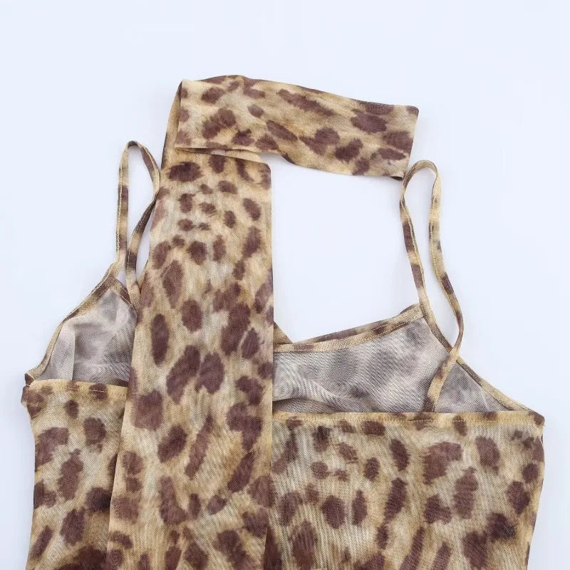 TRAFZR Slimming Leopard Print Bodysuit