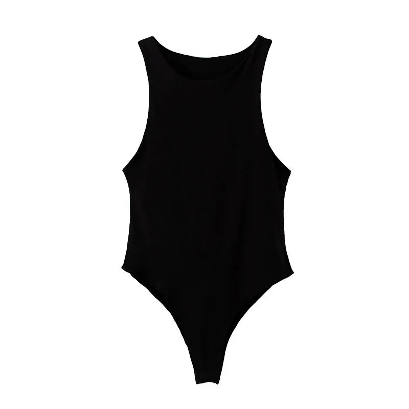Summer Solid Sexy Bodycon Bodysuits for Women