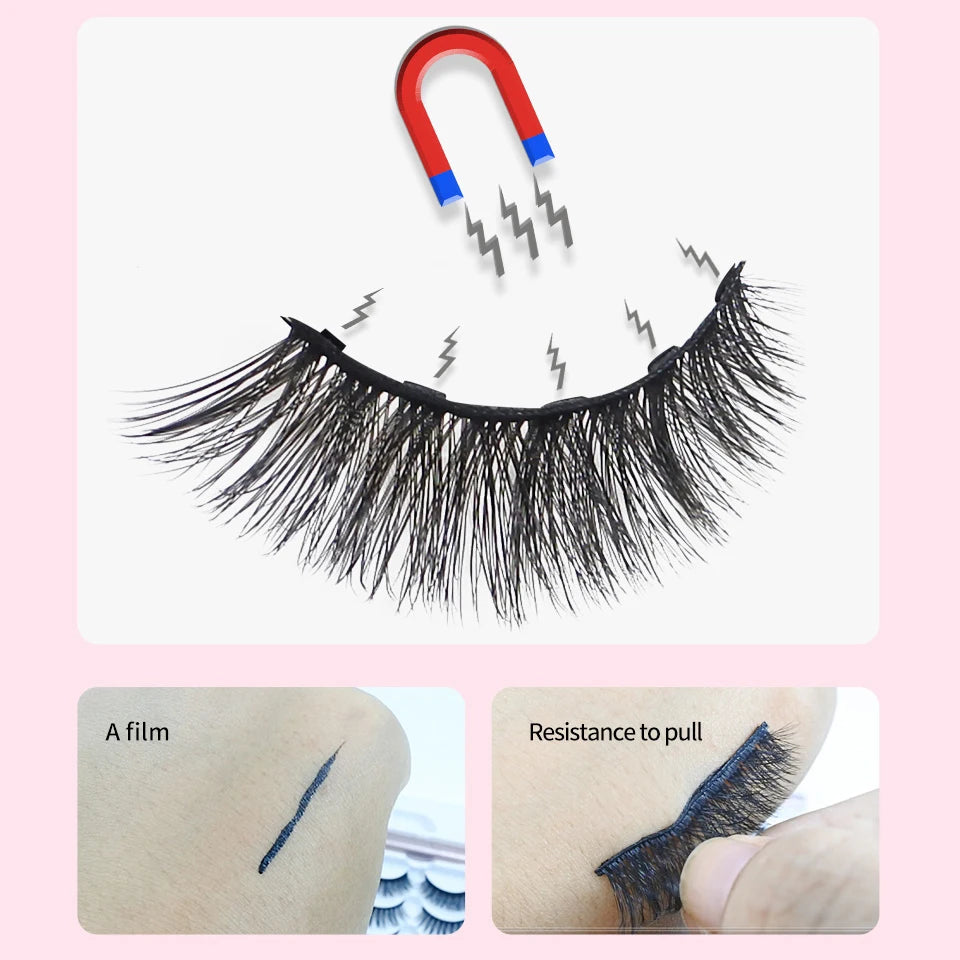 Magnetic Eyelashes with Magnetic Lashes Glue