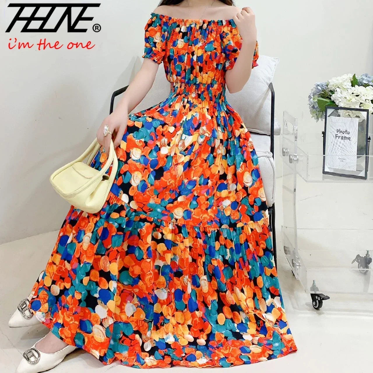 Indian Summer Beach Maxi Dress for Women