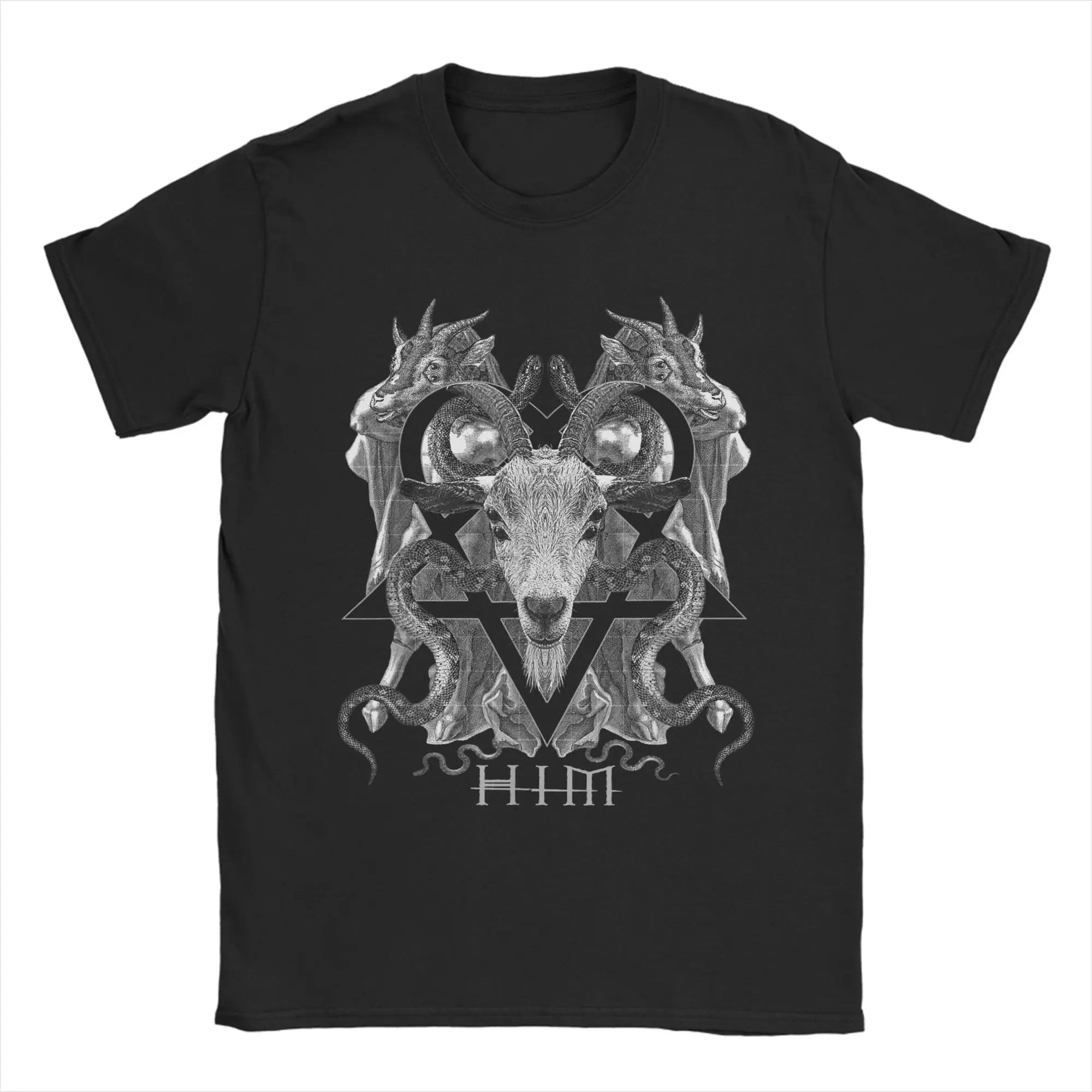 Ville Valo HIM Heartagram Pentagram T-Shirt | Classic Cotton Tee