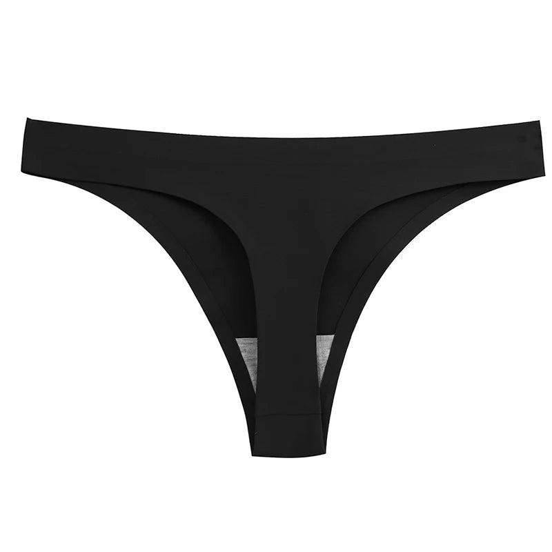10 Pcs Seamless Women’s Silk Satin Thongs