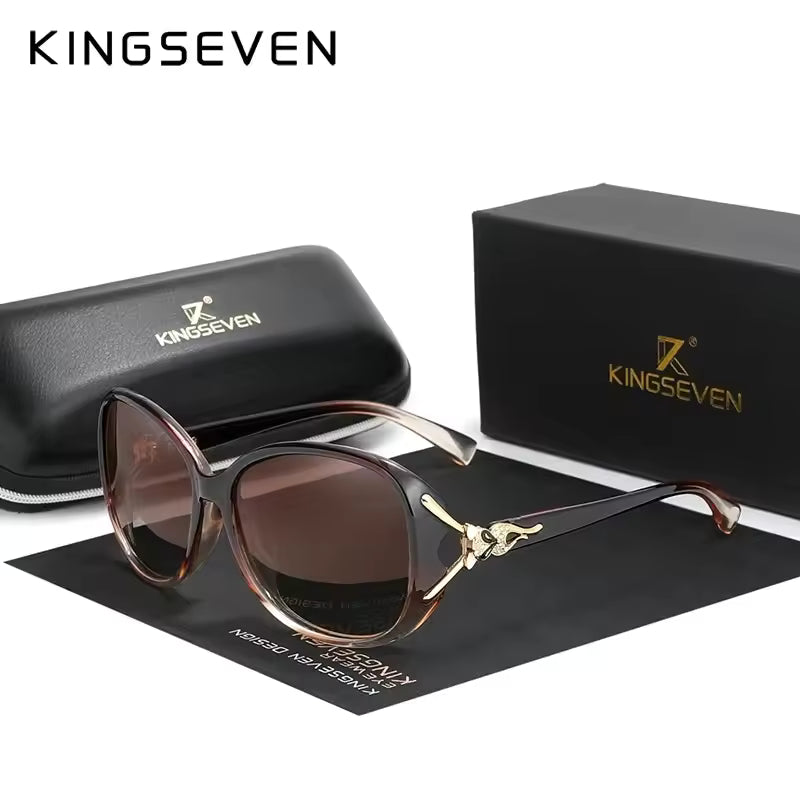 New Women Metal Polarized Sunglasses