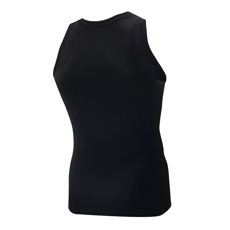 Men’s Classic Black & White Tank Top – Casual Sports Vest