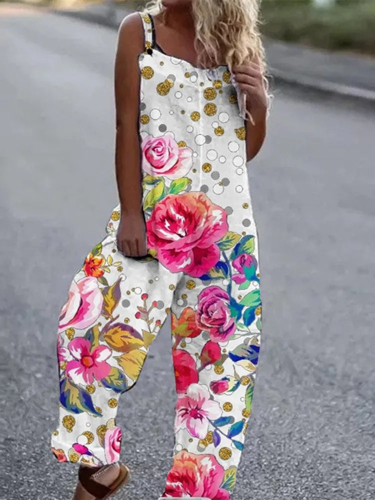 Elegant Vintage Floral Print Women&