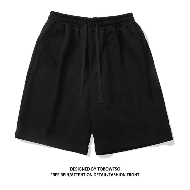 100% Cotton Simple High Street Shorts Men&