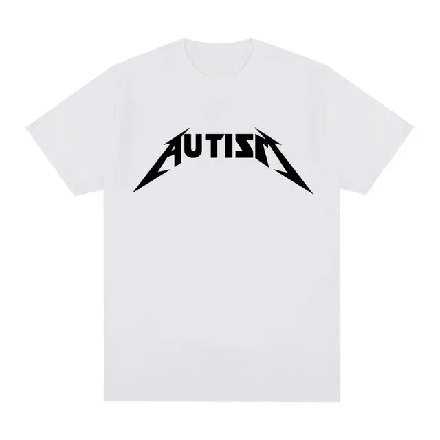 Autism Metal Rock Meme T-Shirt | Oversized Hip Hop Streetwear Unisex Tee