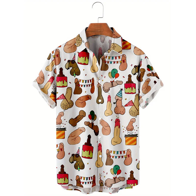 Men’s Cool Hentai Graphic Shirt – Short Sleeve