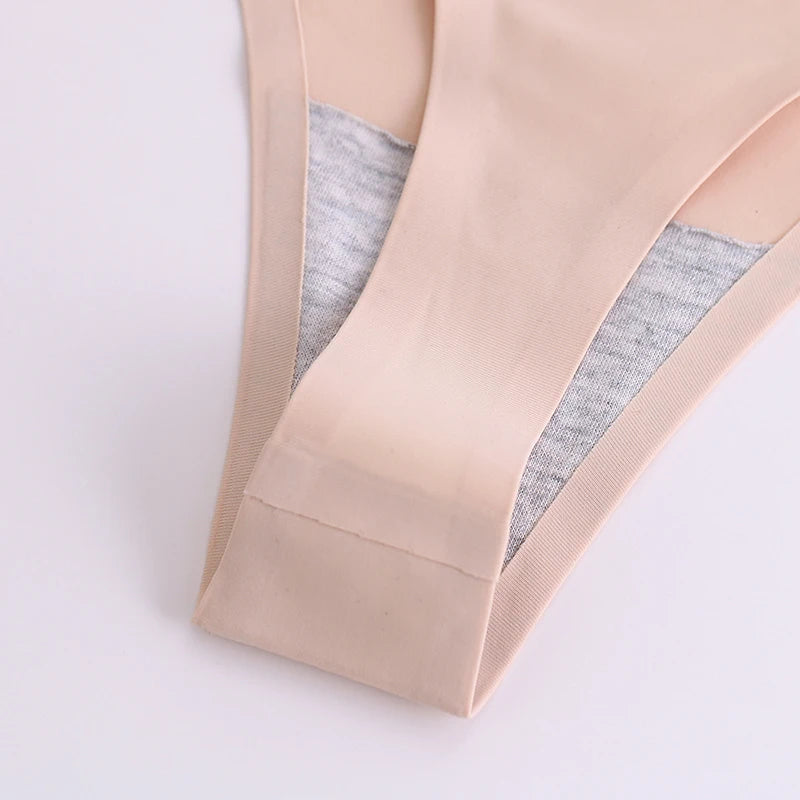 10 Pcs Seamless Women’s Silk Satin Thongs