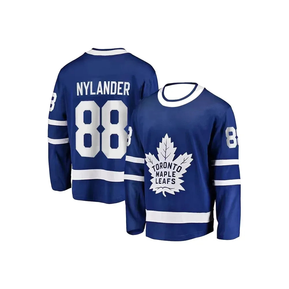 Trendy Maple Leaf Hockey Long Sleeve T-Shirt | Men’s Breathable Sports Training Jersey