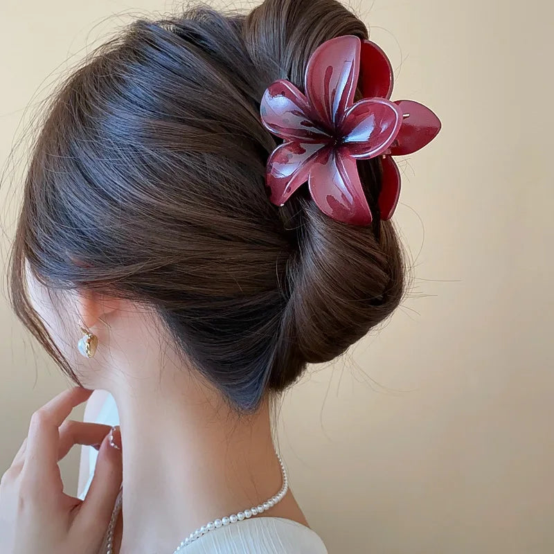 Fashion Flower Hair Claw Clip for Women & Girls