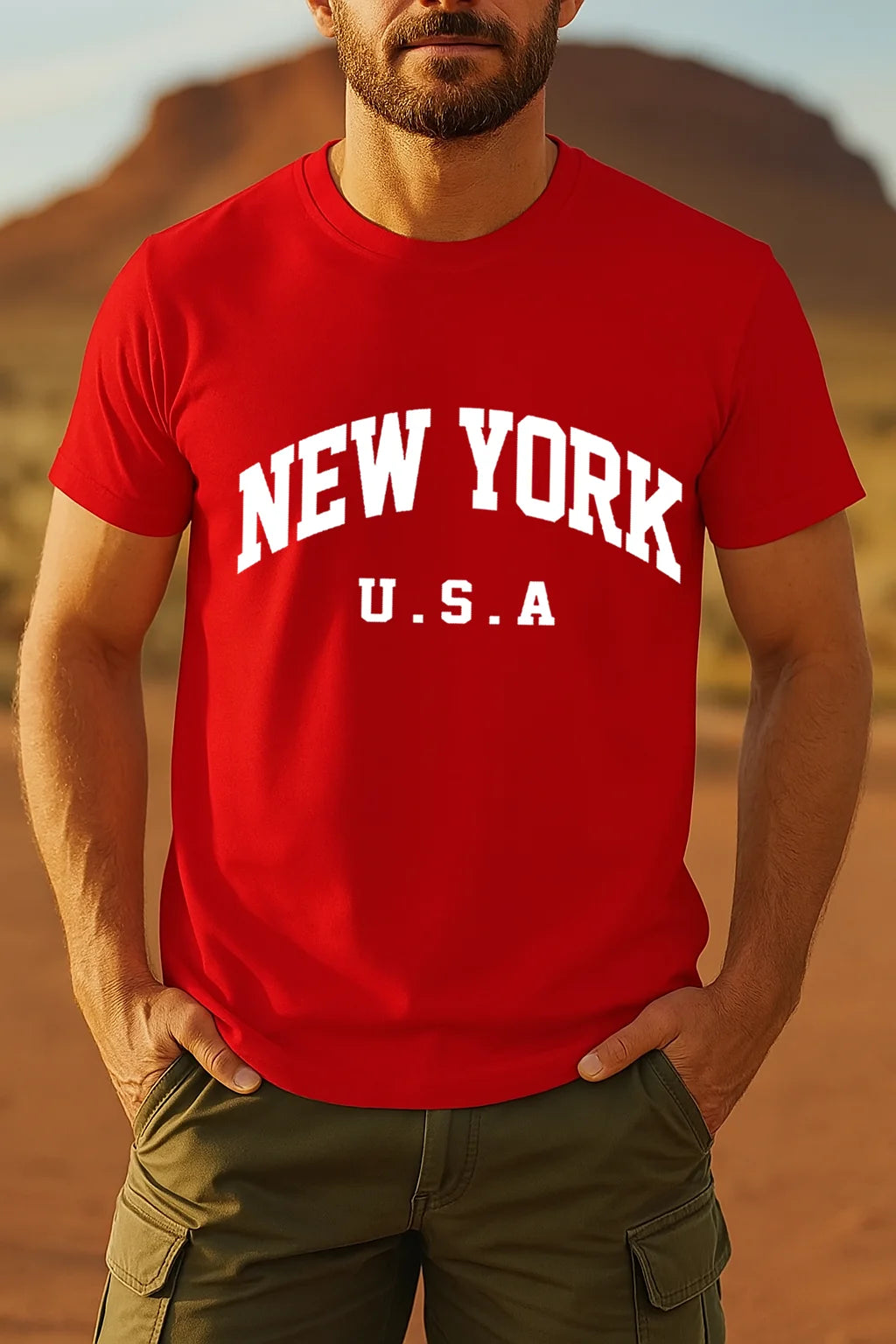 Men’s Urban Casual Letter Print T-Shirt – Short Sleeve Summer Tee