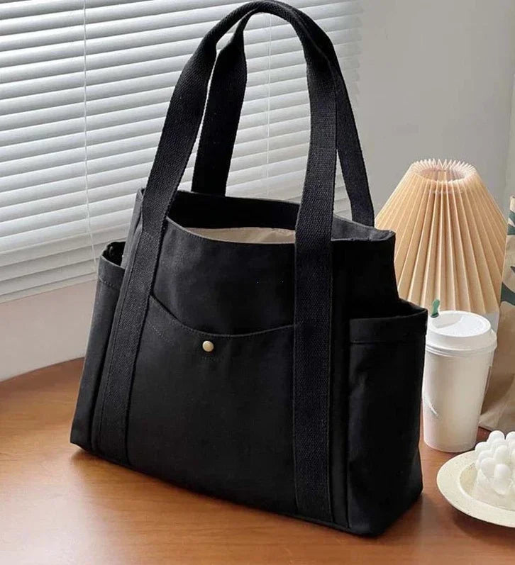 Canvas Large Capacity Shoulder Tote Bag