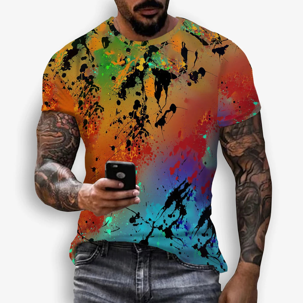 Unisex Graffiti 3D Print T-Shirt