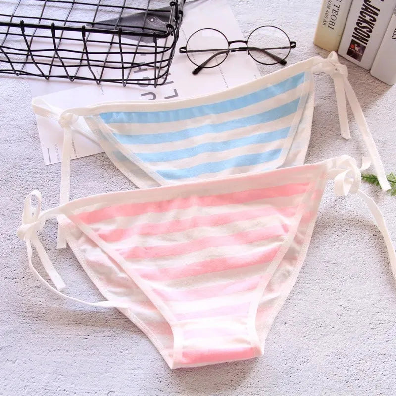 Japan Sexy Lolita Striped Mini Bikini Lingerie Set