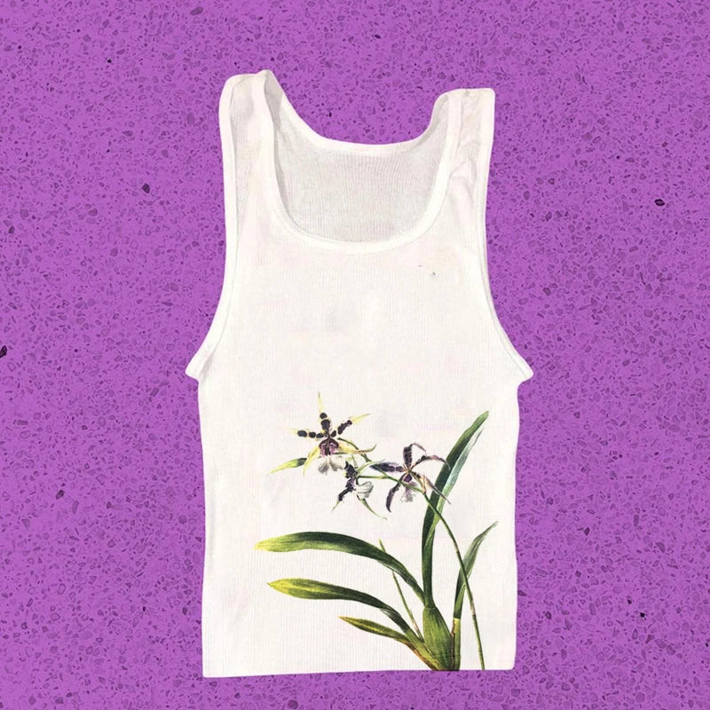 Vintage Y2K Baby Tee – Graphic Print Crop Top