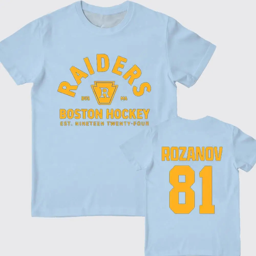 TV Heated Rivalry Hockey Jersey | Ilya Rozanov Role-Play Short-Sleeve Y2K Streetwear Crew Neck T-Shirt