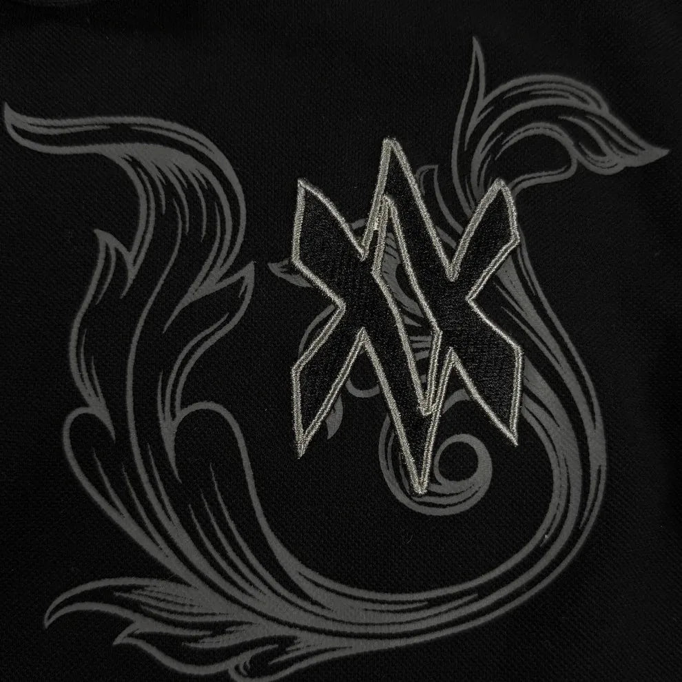Y2k Polo Shirt Casual Loose Pattern Embroidery Long Sleeve T Shirts Street Sweatshirt Mens Baseball Clothing Lapel Golf Jersey