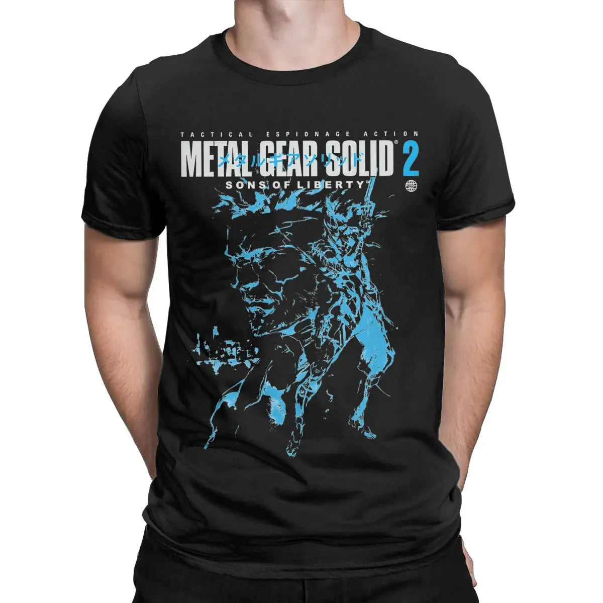 Metal Gear Solid 3 Snake & Raiden Graphic T-Shirt | Cotton Casual Game Tee