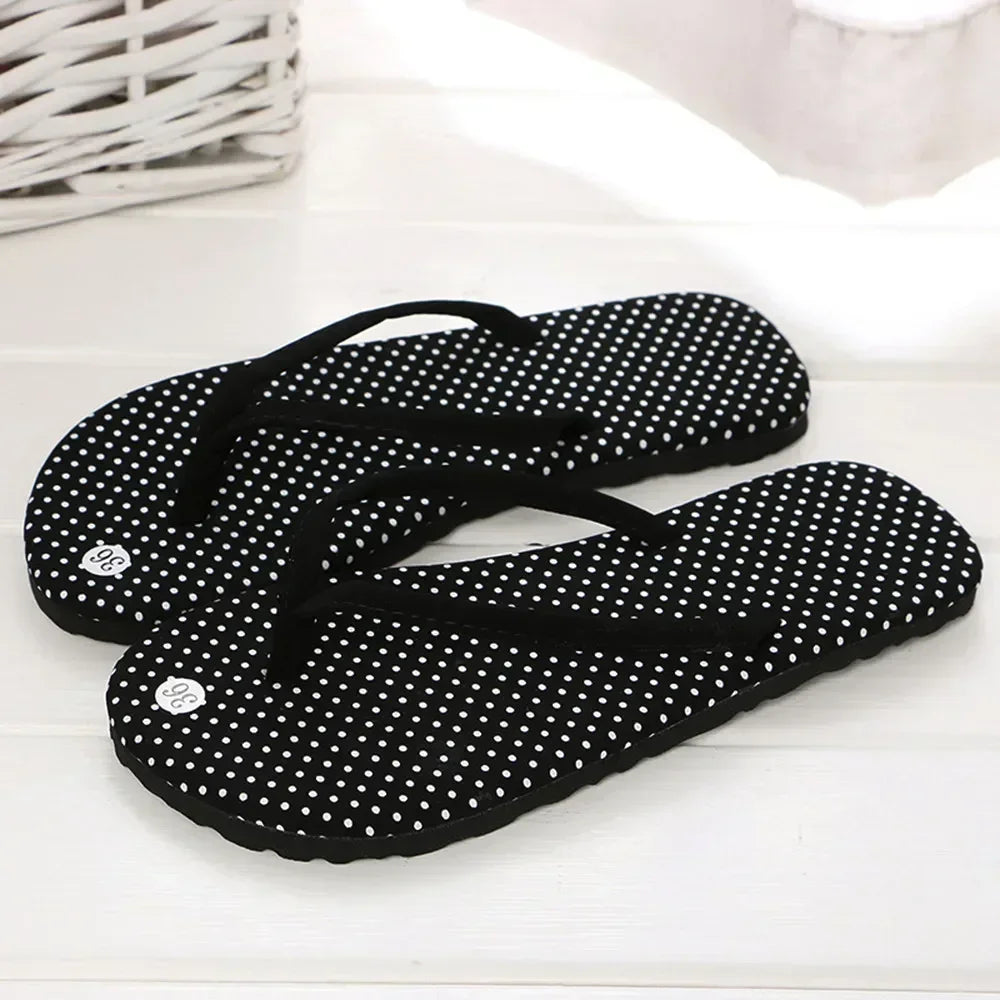 Summer Leopard Rubber Flip-Flops