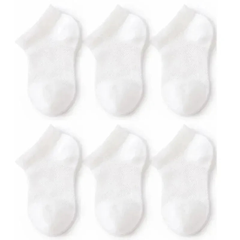 3 Pairs Summer Baby Thin Mesh Cotton Ankle Socks