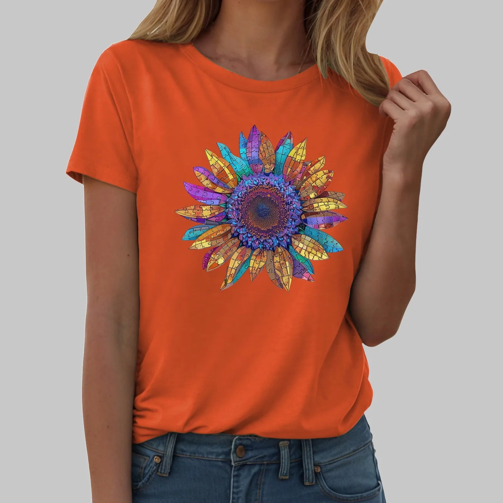 Sunflower Graphic T-Shirt for Women