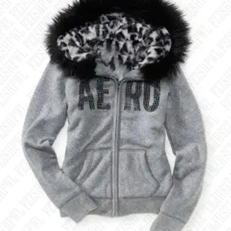 Y2K Streetwear Zip Up Hoodie