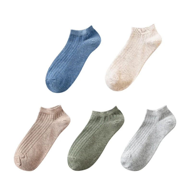 Women’s Solid Casual Cotton Ankle Socks - Amazing G