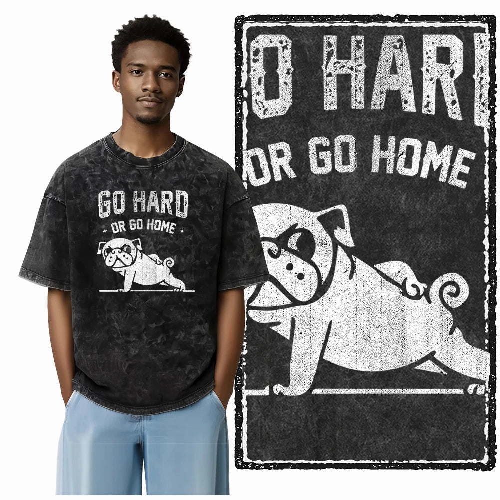 Bodybuilding Acid-Washed Graphic T-Shirt | Vintage Streetwear Unisex Tee