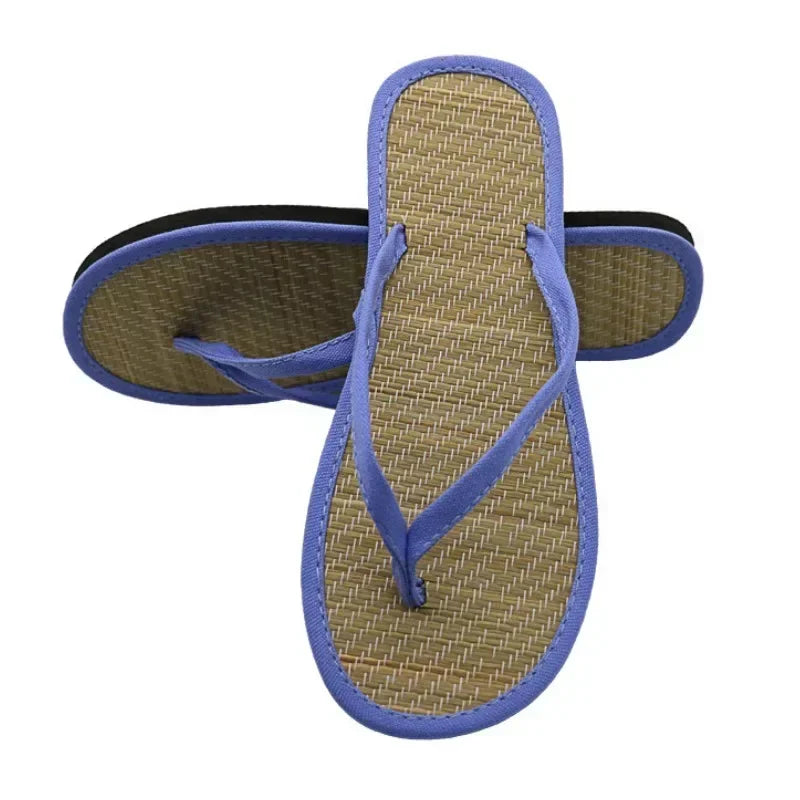 Bamboo Rattan Flip-Flops – Women’s Summer Slippers