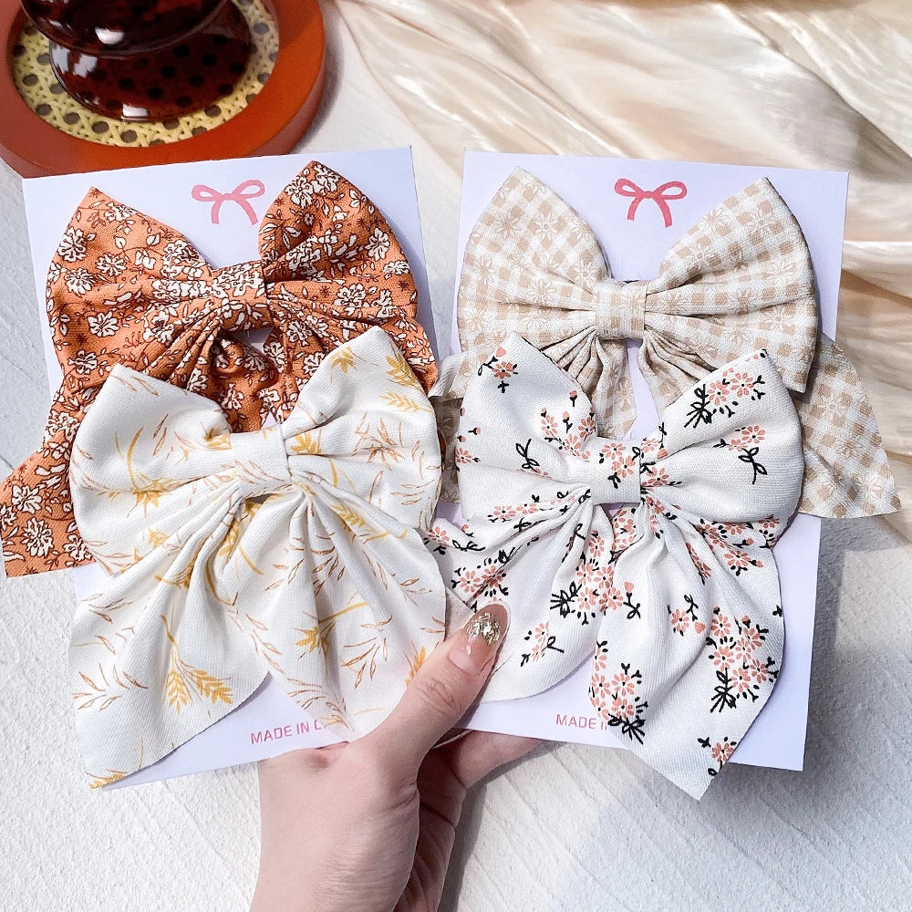 2-Piece Bowknot Hair Clip Set for Women & Girls