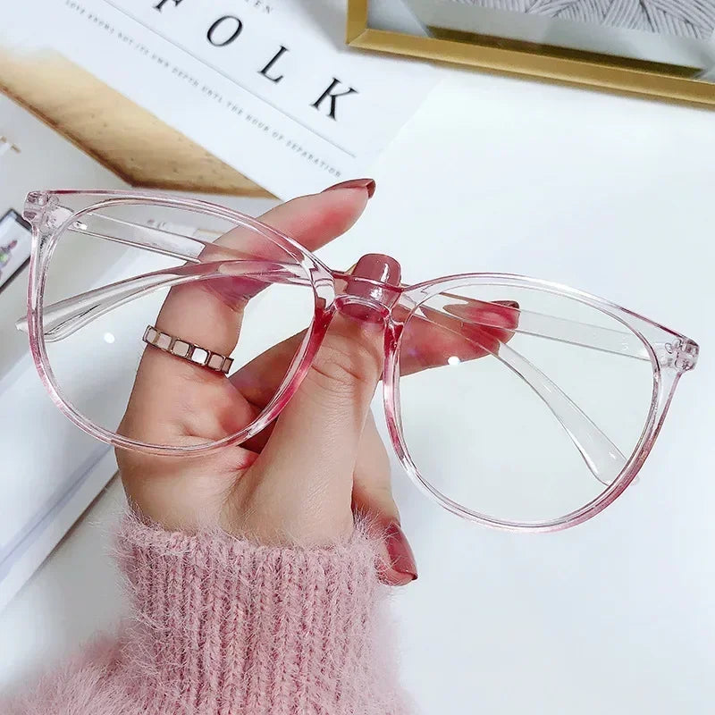 Anti-Blue Light Square Glasses – Unisex Transparent Frame Computer Spectacles