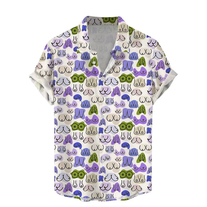 Men’s Cool Hentai Graphic Shirt – Short Sleeve