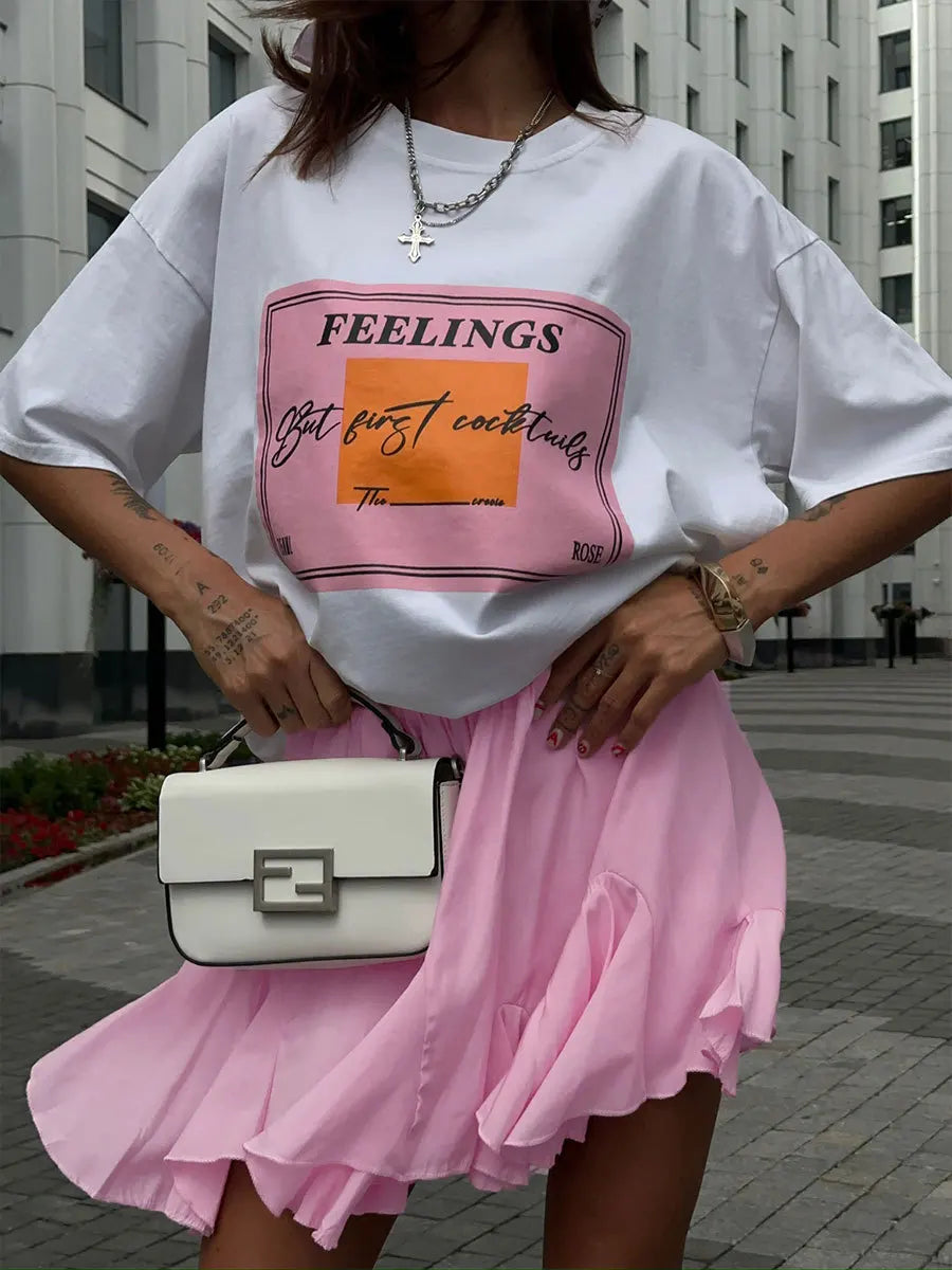 Summer White Ruffle Mini Skirt | High Waist Vintage Tennis Style